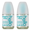 Hello Clean Mint Mouthwash Concentrate for Bad Breath, Alcohol Free Travel Size Mouthwash Made with Coconut Oil and Tea Tree Oil, Helps Freshen Breath, 2 Pack, 3.25 fl Oz Pump Bottles