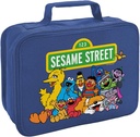 LOGOVISION Sesame Street Gang's Together Insulated Soft Sided Lunch Box - Reusable Lunch Bag For School Office Work, BPA Free, Royal