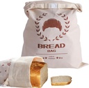 2 Pack Reusable Beeswax Bread Bags for Homemade/Sourdough Bread, Cotton Bees Wax Bag, Reusable Portable Food Storage Bag