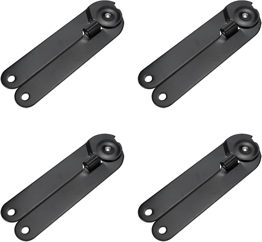 4pcs 180 Degree Rotatable Support Hinges Black 9" Folding Lid Support Hinges