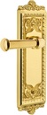 Grandeur WINGEO_PSG_234 Windsor Solid Brass Rose Right Handed Passage Door Lever Set with Georgetown Lever and 2-3/4" Backset - Lifetime Brass