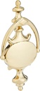 Baldwin Estate 0116.003 Imperial Knocker in Lifetime Polished Brass, 8.5" x 4.1"