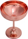 TOPINCN Metal Champagne Goblet Cups Glass Household Wine Glass Champagne Glass with Engraved for Stainless Steel Engraving 304 Mug (Flower Ear Cup Copper Plating)