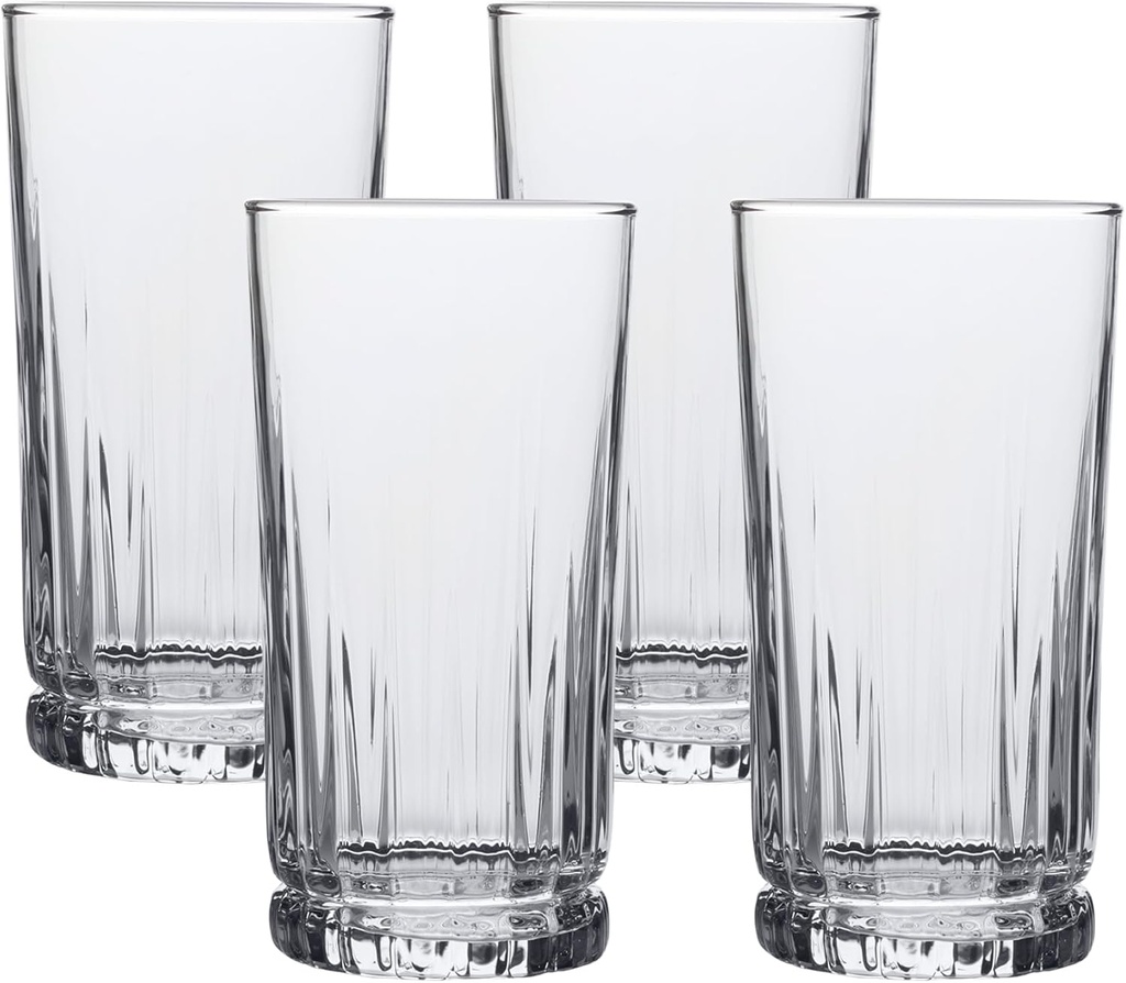 Anchor Hocking Aniston Drinking Glasses (4-Pieces, 15-ounce, dishwasher safe)