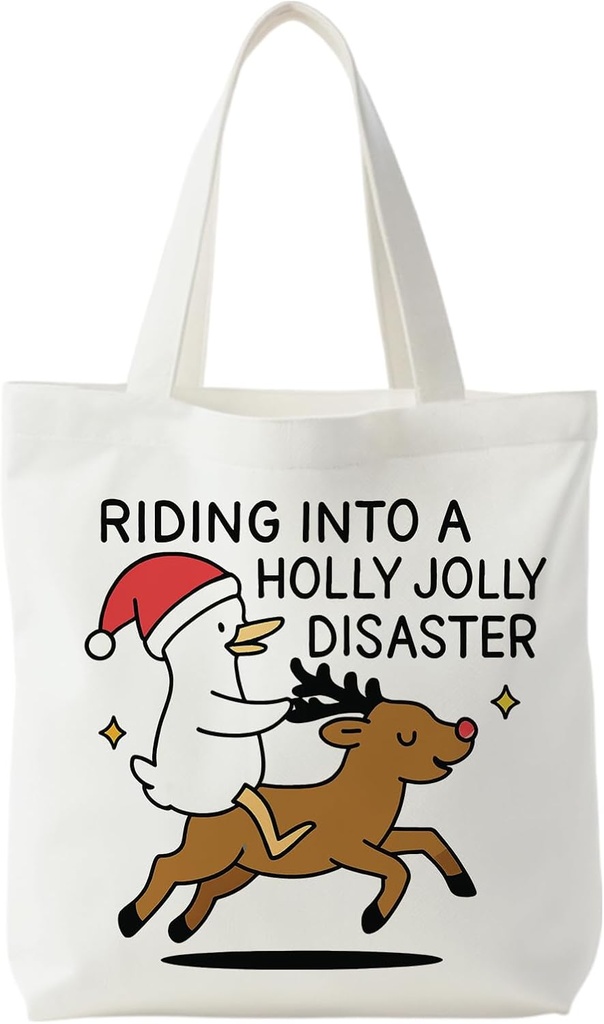 Pastel Preppy Christmas Tree Tote Bag