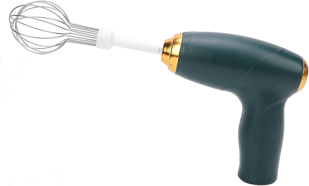 Asixxsix Cordless Hand Mixer, USB Rechargeable Electric Whisk Egg Beater Portable Handheld Electric Mixer, Electric Hand Mixer, Handheld Mixer for Baking Cake Egg Cream (Green)