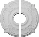 Ekena Millwork CM18AT2 18"OD x 4"ID x 5/8"P Attica Ceiling Medallion, Fits Canopies up to 5", 2 Piece