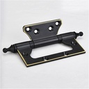 Hinge, Door Hinges 2 Packs Mute Mother and Child Hinges Slot Free Hinges Household Copper Hinges Thickened Material for All Kinds of Doors Door Closer (Color : Black)