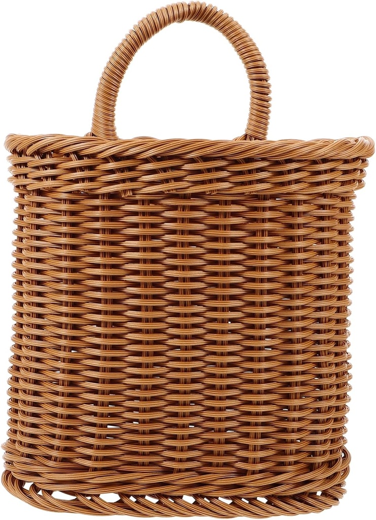 Woven Wall Hanging Fruit Basket Kitchen Storage Basket for Onions Garlic Ginger
