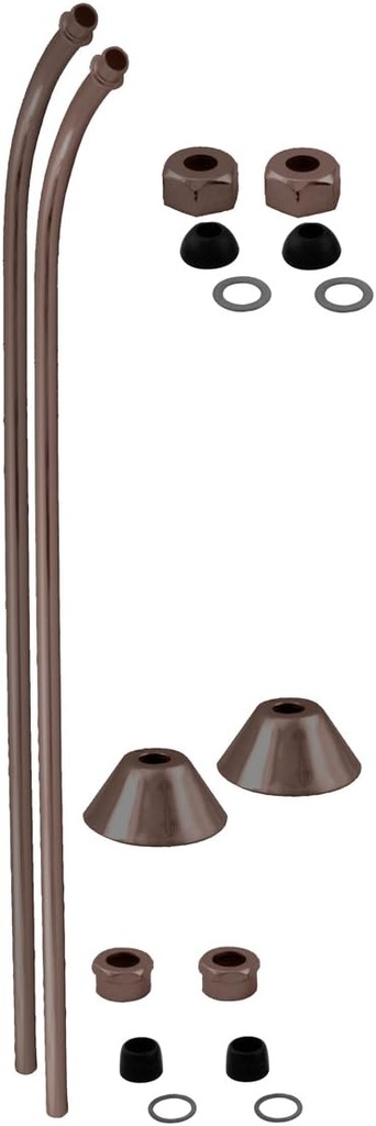 Westbrass D135-12 Single Offset Bath Supply, Oil Rubbed Bronze