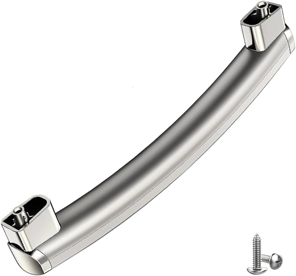Upgraded WB15X10278 Microwave Oven Door Handle Compatible with General Electric GE Hotpoint Microwave, Replaces PS8754175, 261300714902, 3025557, AP5790517, Silver