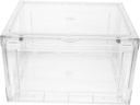 LIFKOME Large Clear Bread Box for Kitchen Storage Pet Material Easy for Organizing Bread Snacks and Kitchen Cutlery Lightweight Rounded Edges for Safety Countertop Storage