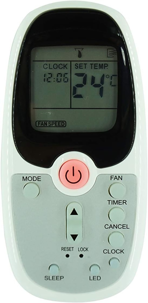 HCDZ Replacement Remote Control Without Heating Mode for Artic King AKW10CR51 AKW12CR51 AKW08CR71E AKW08CR71 AKW06CR51 AKW05CR51 AKTW12CR71E Windows Room Air Conditioner