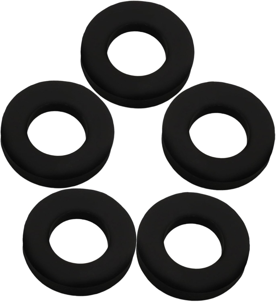 KICHOUSE 5pcs Soda Maker Rubber Sealing Gaskets for Cylinder Replacement and Flexible Washers for Efficient Soda Machine Sealing