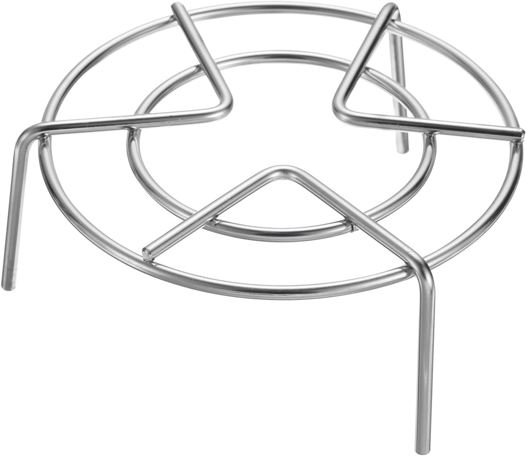 uxcell Steam Rack 5.5" Dia Stainless Steel Trivets Steaming Steamer Rack Basket for Pots, Electric Pressure Cooker, Pan, Silver (2" Tall)