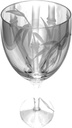 Hand Etched Italian Crystal Goblet Sandblasted (Sand Carved) Handmade Wine Water Glass Engraved (Bamboo Branch, 340 Milliliter (11.5 Ounce) White Wine)