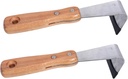 2pcs Bark Cutters Handle for Bark Removal Gardening and Landscaping Professional Hand Scrapers for Tree Care and Debarking