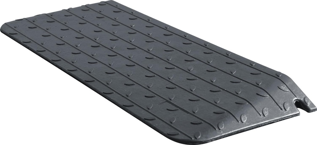 1" - 4" Rise Height Heavy-Duty Rubber Threshold Ramps, Cuttable Entrance Doorway Ramp, Non-Slip Curb Ramps, Loading Ramps for Wheelchair Scooter Car Outdoor Indoor (2.5" Rise)