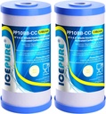 ICEPURE 5 Micron 10" x 4.5" Whole House Water Filter Compatible with GE FXHTC, GXWH40L, RFC-BBSA, W50PEHD, GXWH35F, GNWH38S, Dupont WFHD13001, R50-BB, Pack of 2