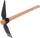 BAFOVY Garden Pick Mattock Hand Tool Digging Weeding Seeding Turning Soil Mining Tools with Wood Handle for Gardening,