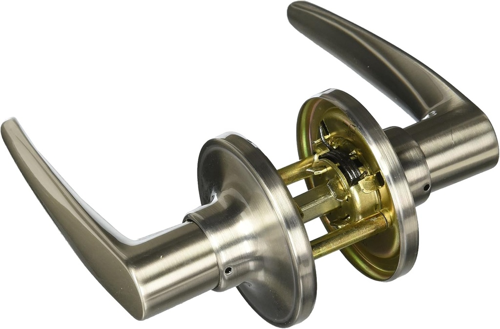 J Series Dover Passage Door Lever Finish: Satin Nickel