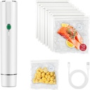 Vacuum Sealer Machine, Handheld Compact Vacuum Sealer, Equipped With 10 Vacuum Sealed Storage Bags