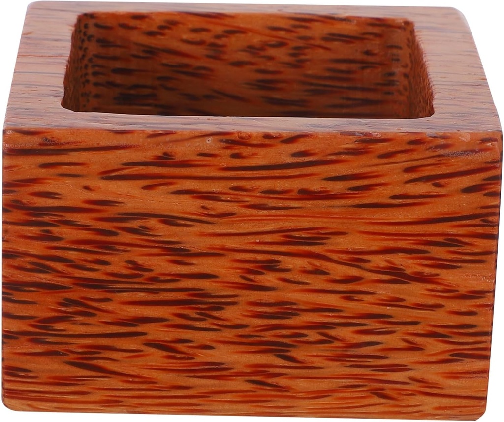 Cypress Sake Cup Japanese Style Square Wooden Drinking Holder for Sake Wine and Hot Drinks Unique Design for Home and Outdoor Use Authentic Experience