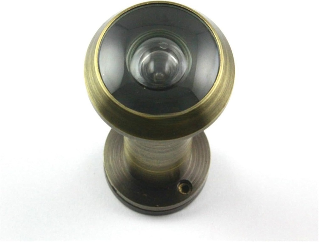 FENG GUO Antique Brass 220 Degree Angle Door Viewer Peephole w Cover 35-55mm
