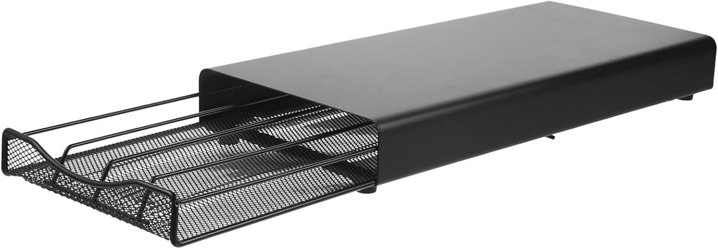 Coffee Pod Holder Drawer Compact Coffee Capsule Organizer for Desktop Storage Stylish Black Design for Efficient