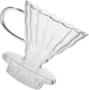 Reusable Coffee Funnel and Filter Cup for Espresso Makers Portable Dripper for Home Brewing and Tea -spill Design Clear Glass Versatile Use