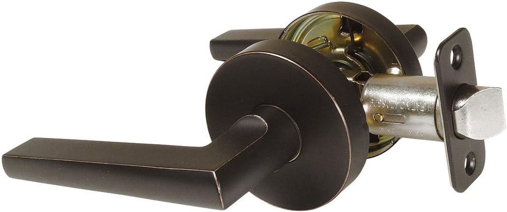 Designers Impressions Madison Design Contemporary Oil Rubbed Bronze Passage Euro Door Lever Hardware (Hall and Closet)