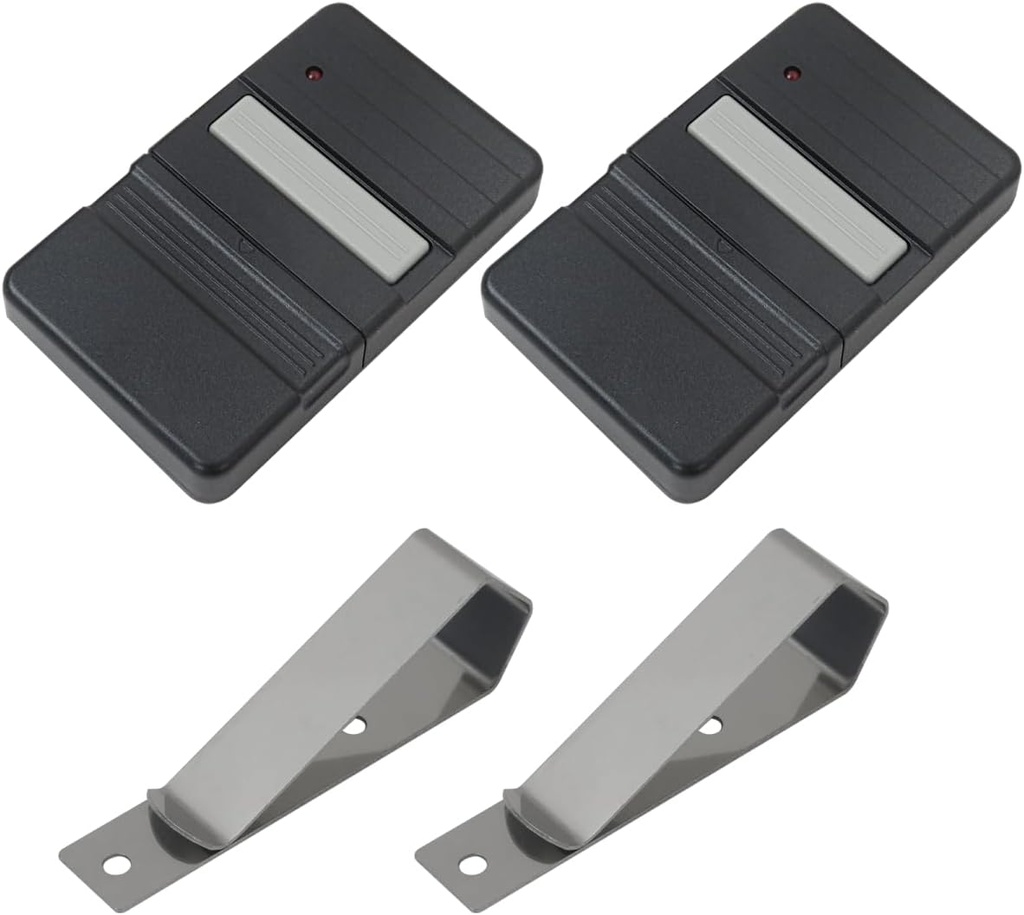 Homesweet 2pcs Garage Door Opener Remote, 390 MHz Dip Remote Replacement for Carper CX-390, for Genie 9 Code Switch AT85, AT85A, AT85P, MAT85, GT912 (9/12 Code), for Overhead Doors ODT90-1