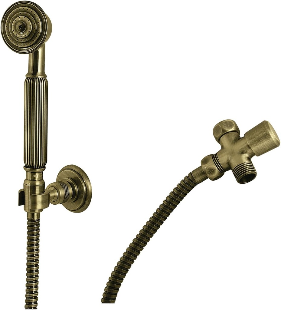Kingston Brass KX1073SD Vintage Hand Shower Kit, Antique Brass