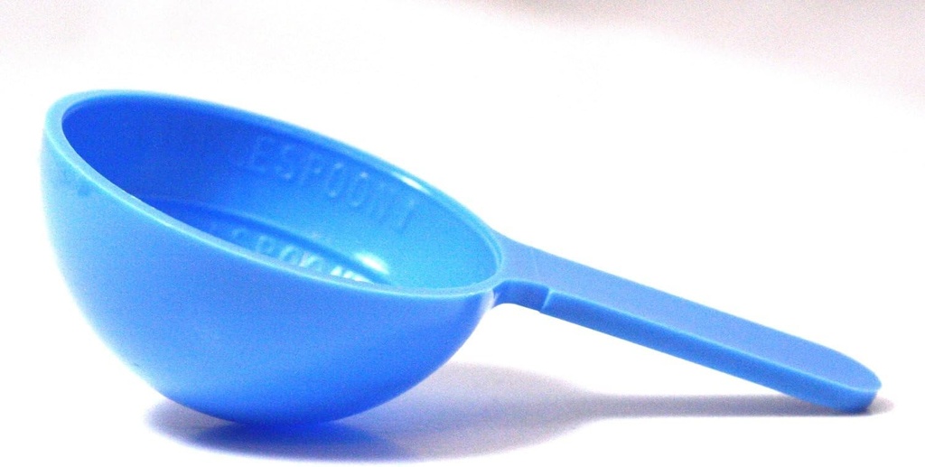 1/2 Ounce (1 Tablespoon) Blue Plastic Measure, Case of 2800 Measuring Scoops