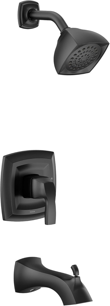 Moen UT2693EPBLVoss M-CORE 2-Series 1-Handle Tub and Shower Trim Kit with Eco-Performance Showerhead, Valve Required