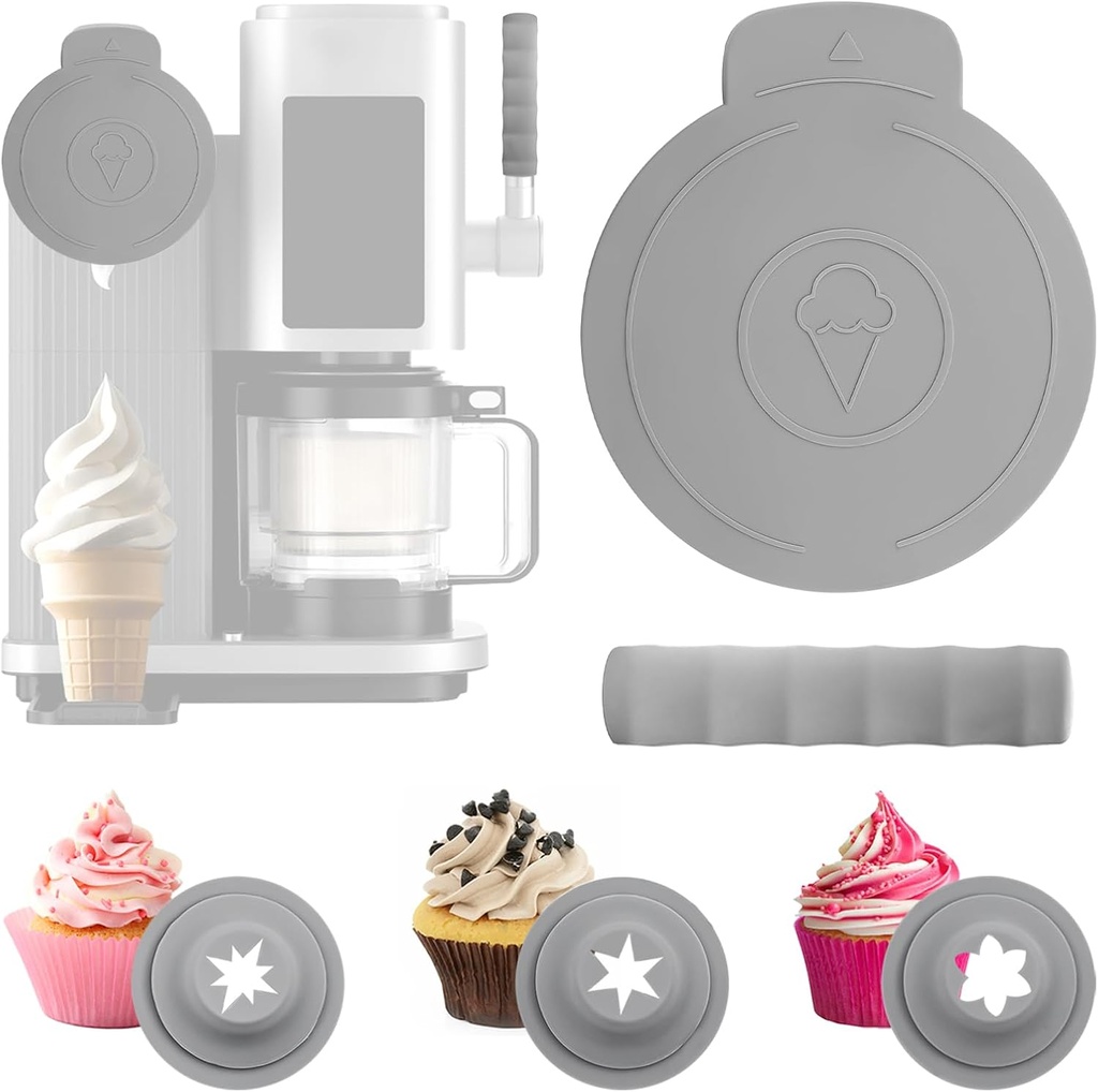 Dustproof Seal Lid for Ninja Swirl Ice Cream Maker, Swirl Pints Accessories for Ninja Swirl Machine, Easy to Clean and Install(NC701)