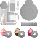 Dustproof Seal Lid for Ninja Swirl Ice Cream Maker, Swirl Pints Accessories for Ninja Swirl Machine, Easy to Clean and Install(NC701)