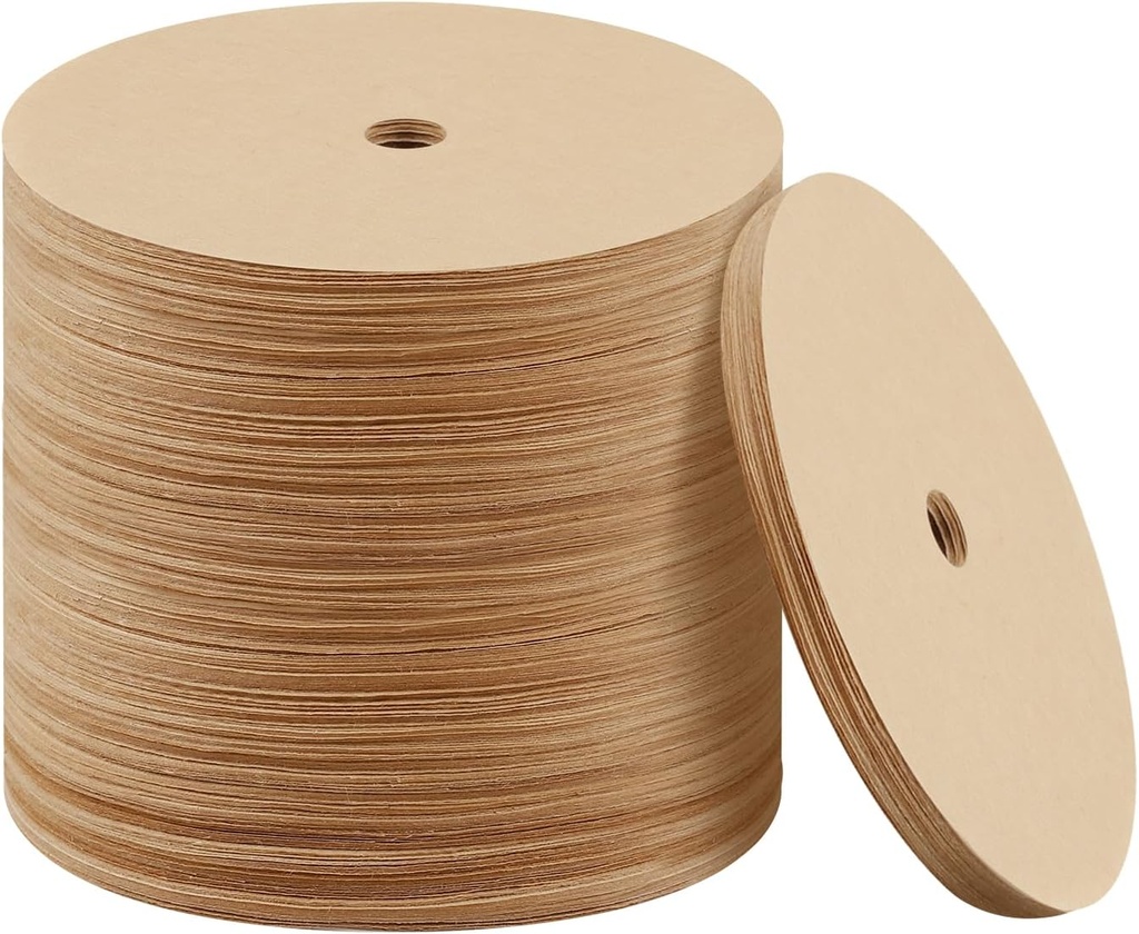 300 Count Percolator Coffee Filters, 3.75 Inch Natural Unbleached Disposable Coffee Filter Disc Coffee Filters for Percolators Camping Coffee Pot Home Office Use