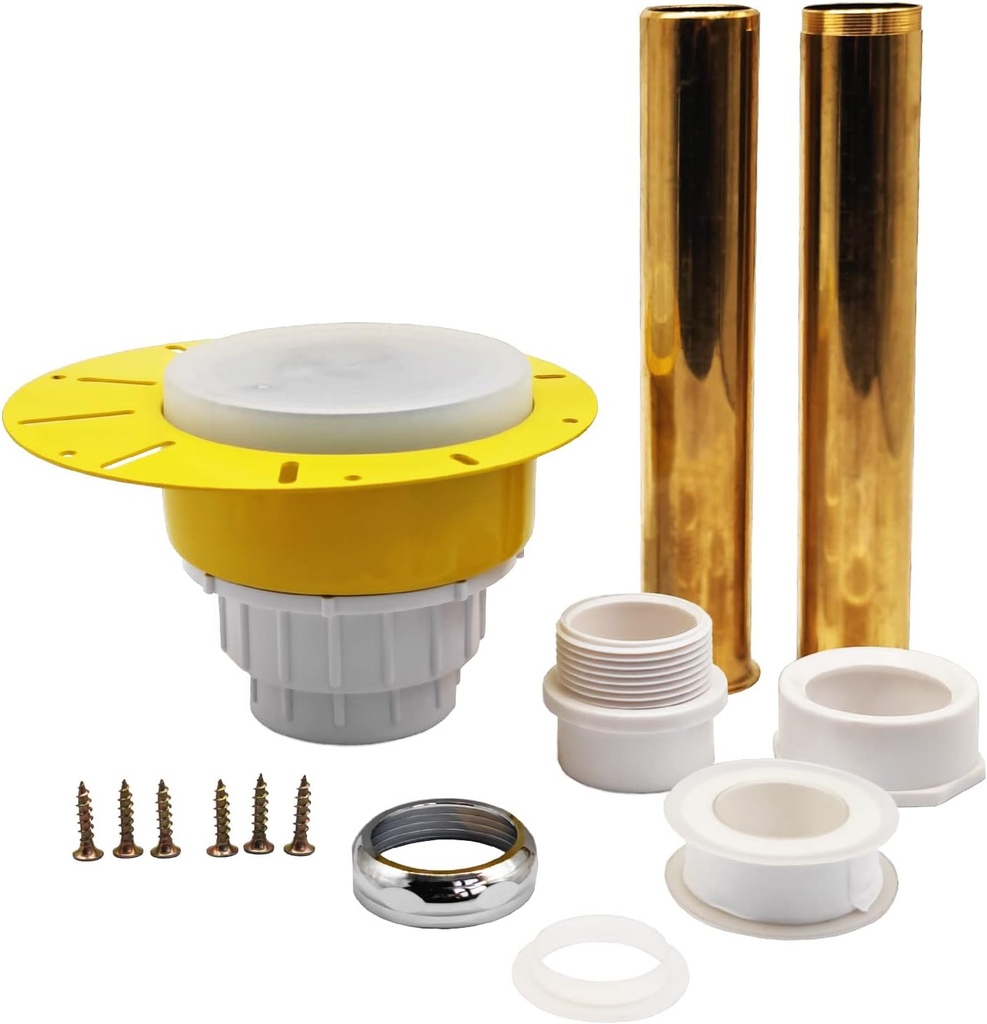 Freestanding Tub Drain Free Standing Bathtub Drain Installation Rough-in Kit with Tailpiece Plastic ABS and Threaded Tailpiece Replacement for 1-1/2" Male Female Threaded Tub Drains