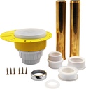 Freestanding Tub Drain Free Standing Bathtub Drain Installation Rough-in Kit with Tailpiece Plastic ABS and Threaded Tailpiece Replacement for 1-1/2" Male Female Threaded Tub Drains