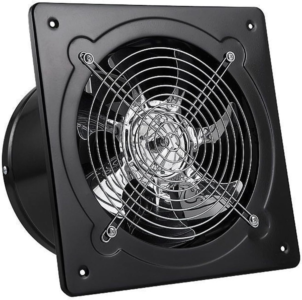 Duct Fan, Commercial Ventilation Extractor Exhaust Fan Blower Wall Mounted Kitchen for Basements, Bathrooms, Kitchens(6")