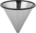 Pour Over Coffee Dripper, Paperless Stainless Steel Coffee Filter Reusable Cone Coffee Maker for Home Cafe