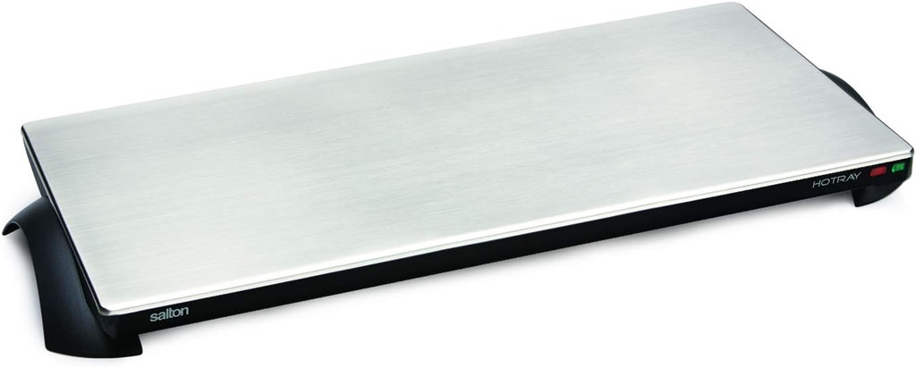 Cordless Warming Tray by Salton | Large Electric Hot Plate | Cooking, Serving & Warming Tray | 23-3/4” x 11-3/4” Hot Plate