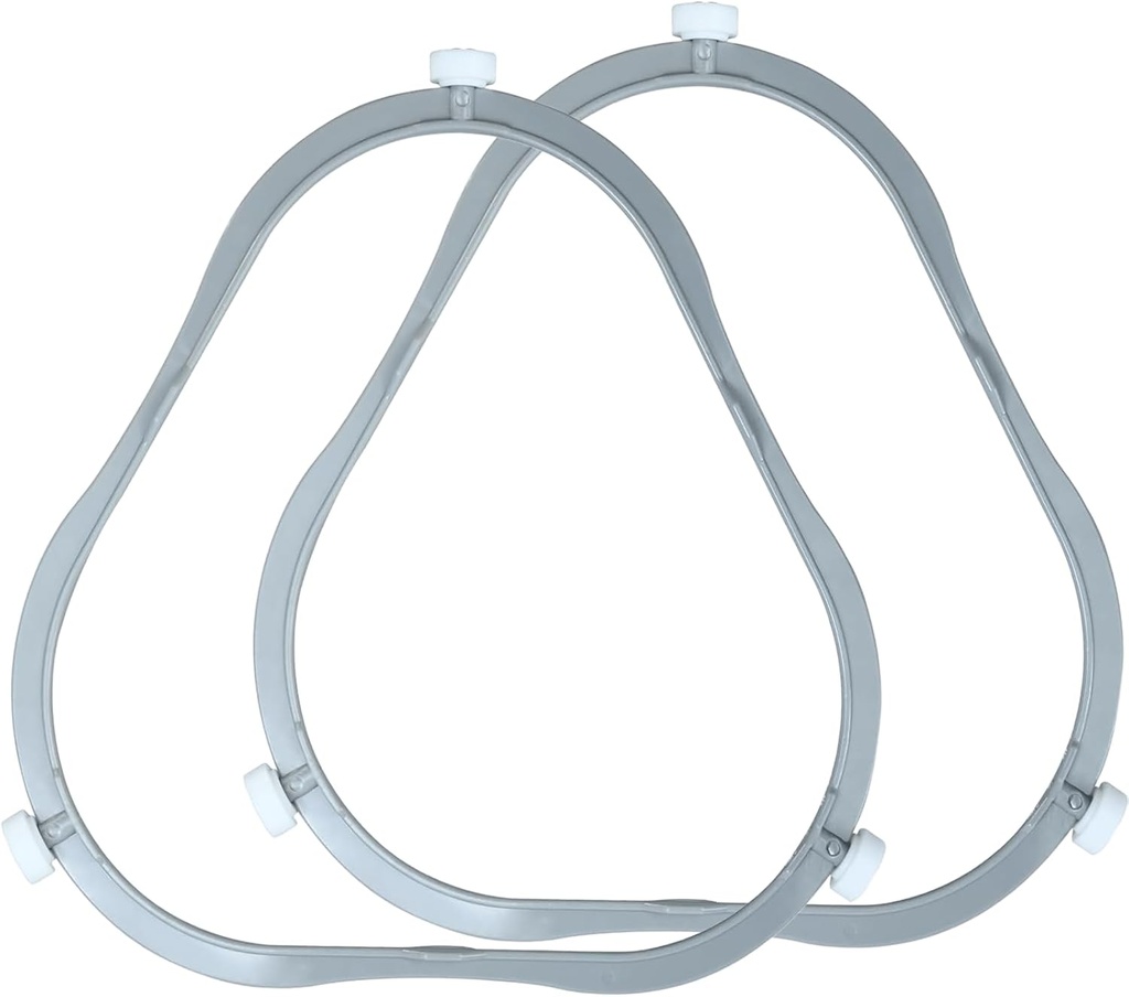 2PCS W11252182 8206227 Microwave Turntable Support Ring for Whirlpool Microwave Oven Parts, Glass Tray Support Compatible with Amana Kenmore Oven Replacement W10435114 PS12584163 W10654906