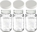 Jarming Collections 24oz Glass Mason Jars with BPA-Free Plastic Lids – Regular Mouth 24oz Mason Drinking and Storage Jars for Kitchen, Pantry, Canning, and Food Storage