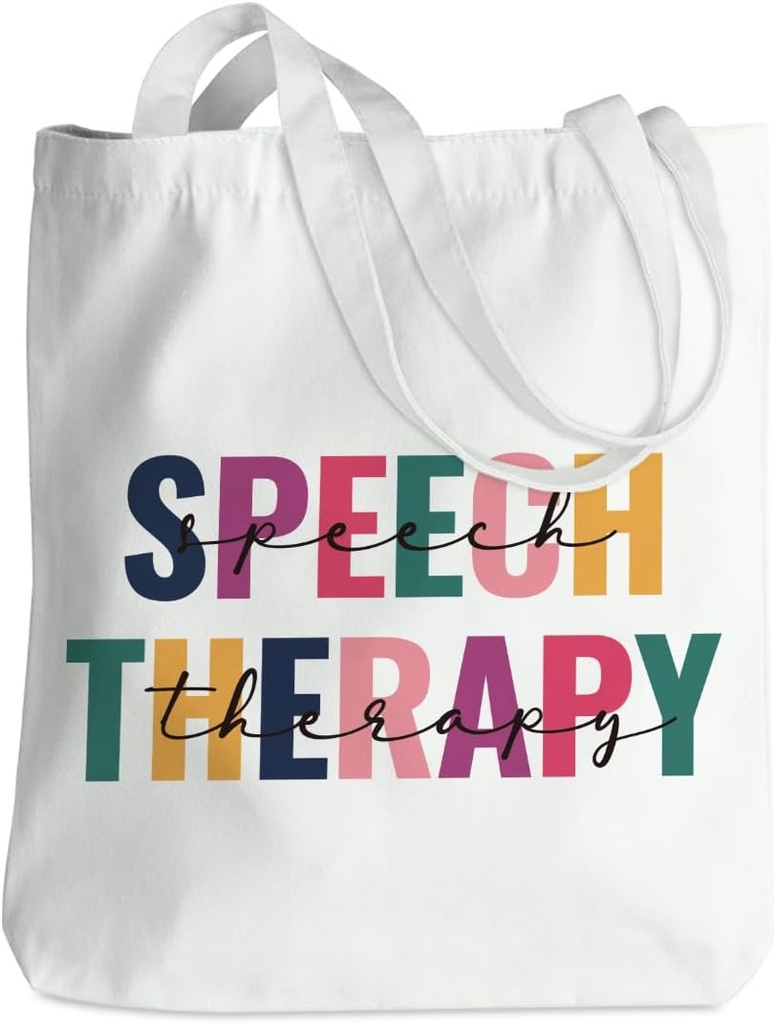 Speech Therapy Gifts SLP Tote Bag for Teacher Speech Language Pathology Beach Bag Speech Pathologist Gifts