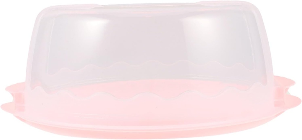 Luxshiny Transparent Handheld Cake Box Reusable Birthday Cake Carrier with Dome for Picnics Parties and Safe Food Storage Decorative Cake Box