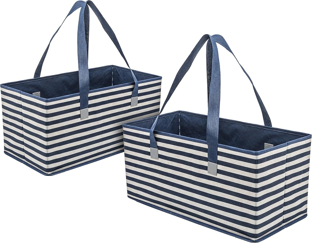 PLANET E Reusable Grocery Bags Trunk Size Extra Large Boxes with Reinforced Bottoms (Pack of 2)