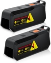 2 Pack Electric Mouse Trap Zapper with Powerful Voltage, Effective Electronic Mouse Traps Indoor for Home, No-Touch Disposal, Reusable Mice Catcher for Kitchen, Living Room, Garage and More (2, Black)