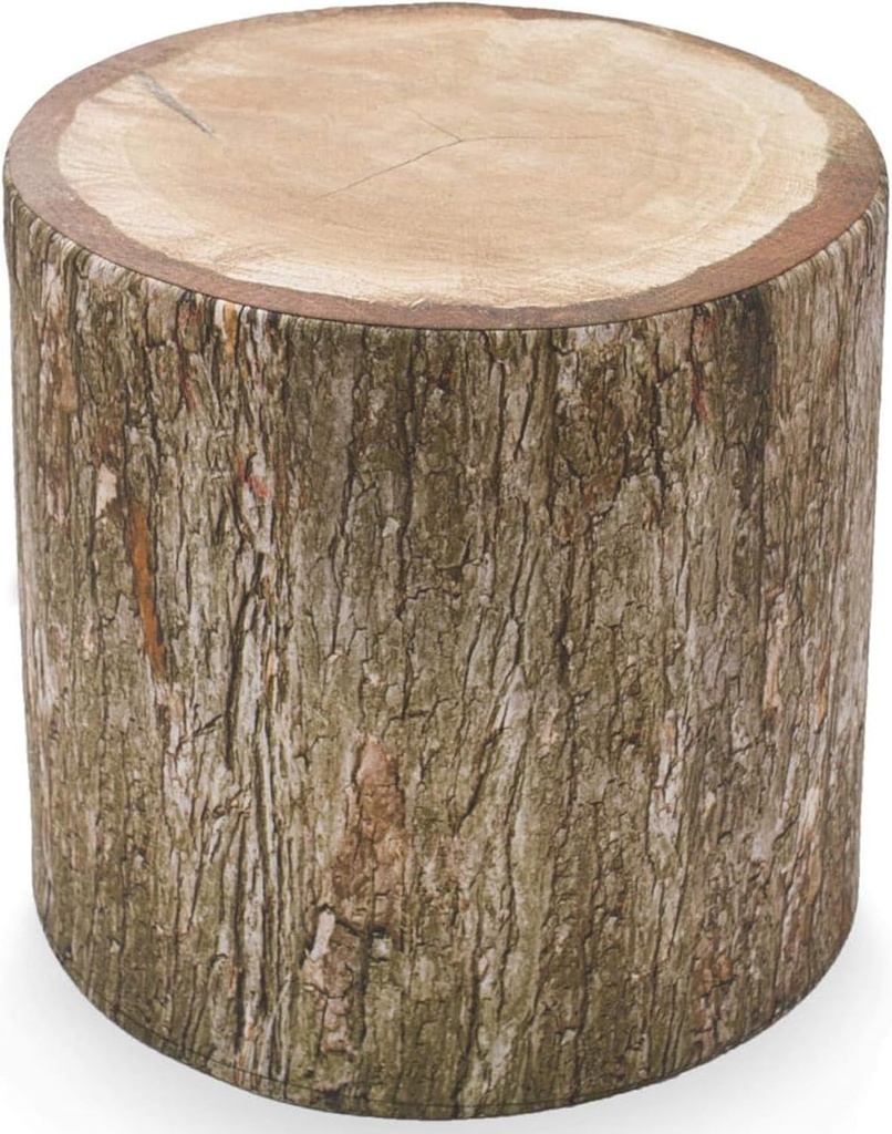 Delsit Outdoor Ottoman Pouf - Waterproof Foot Stool for Indoor and Outside Use, Round Footstool with Removable Cover, Living Room Decor & Patio Furniture, Made in Europe